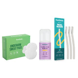 FemiSafe Daily Freshness Combo – Sweat Pads, Underarm Roll-On & Reusable Facial Razor