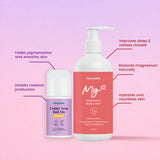 FemiSafe Sleep & Freshness Combo – Magnesium Sleep Body Lotion + 3% AHA BHA Underarm Roll-On