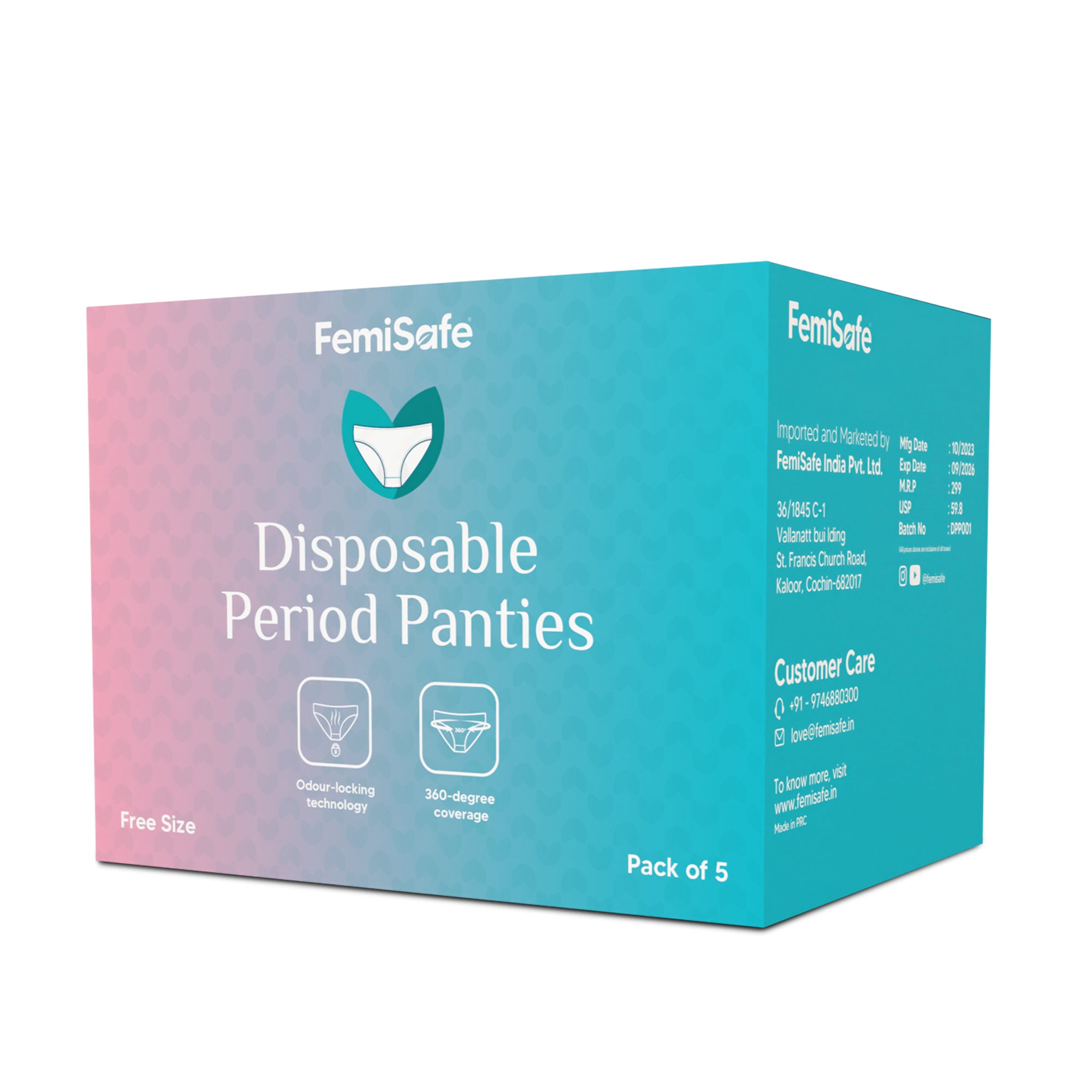 Disposable Period Panties (PACK OF 5) –