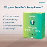 Disposable Period Panties (Pack of 2) & Winged Panty Liners (Pack of 20) – Leak-Proof, Travel-Friendly, & Ideal for Overnight Protection