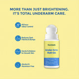 FemiSafe Underarm Roll-On with Alpha Arbutin & Niacinamide | Odour Control & Brightening Care | Aluminum-Free | 50 ml