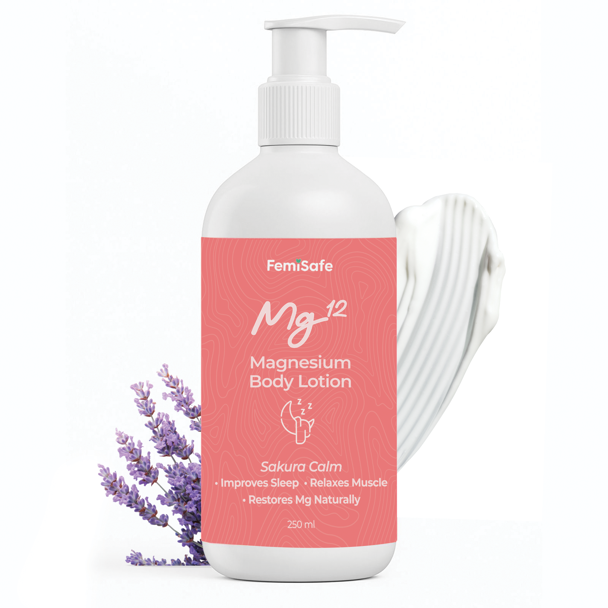 Sleep Support, Muscle Relaxation and Hydration - FemiSafe Magnesium Body Lotion