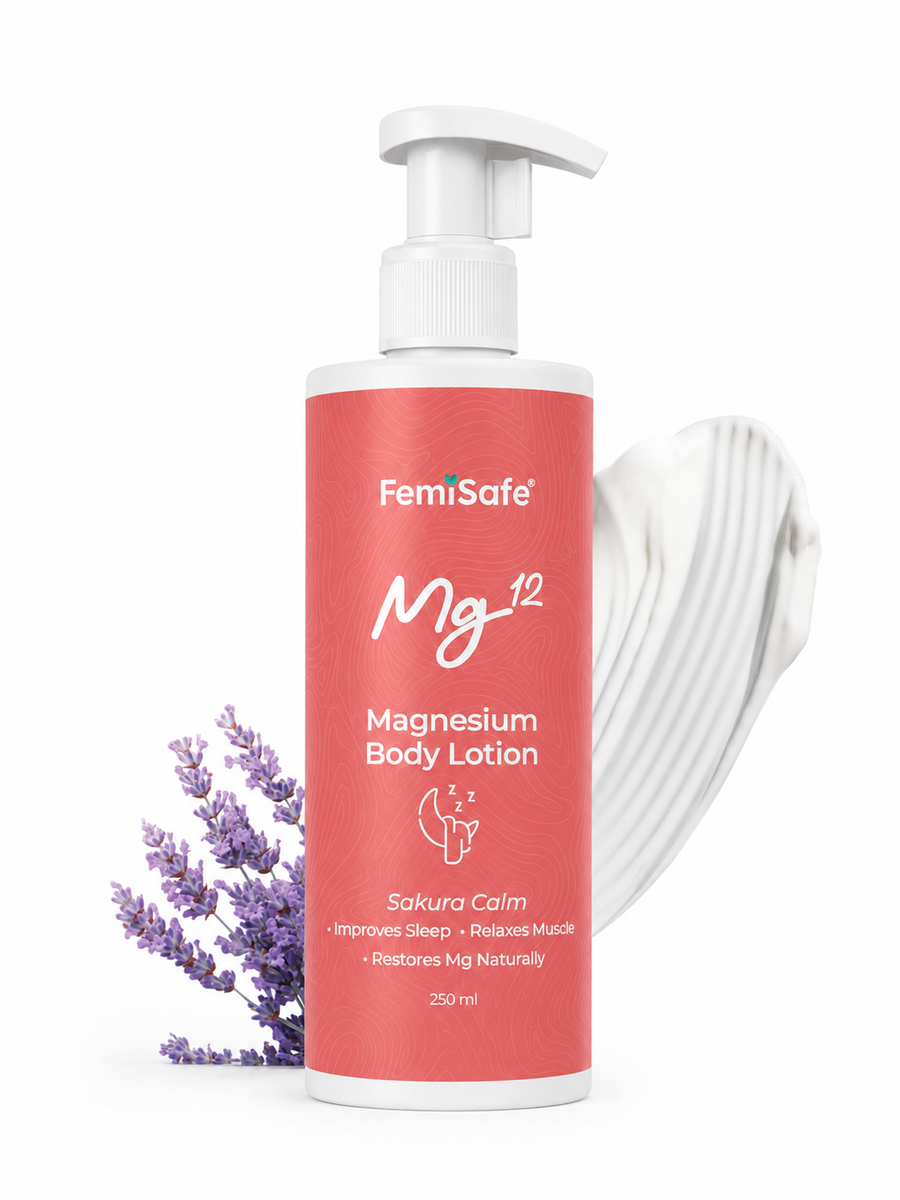 FemiSafe Magnesium Sleep Body Lotion bottle