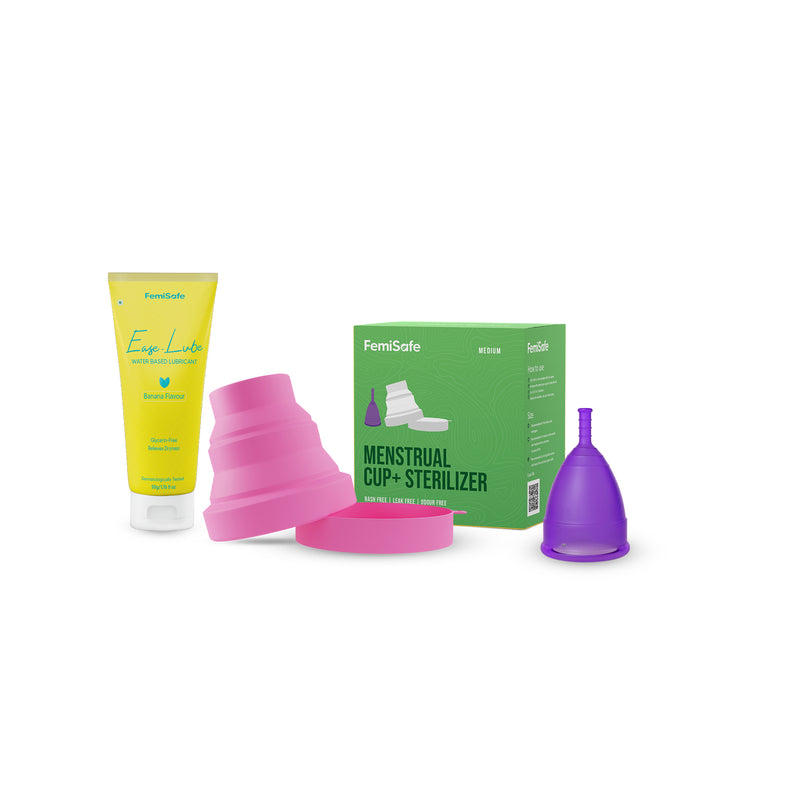 Zero-waste menstrual cup for feminine hygiene