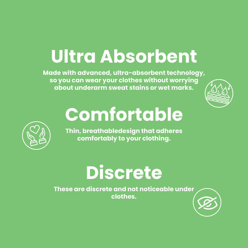 disposable underarm sweat pads