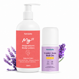 FemiSafe Sleep & Freshness Combo – Magnesium Sleep Body Lotion + 3% AHA BHA Underarm Roll-On