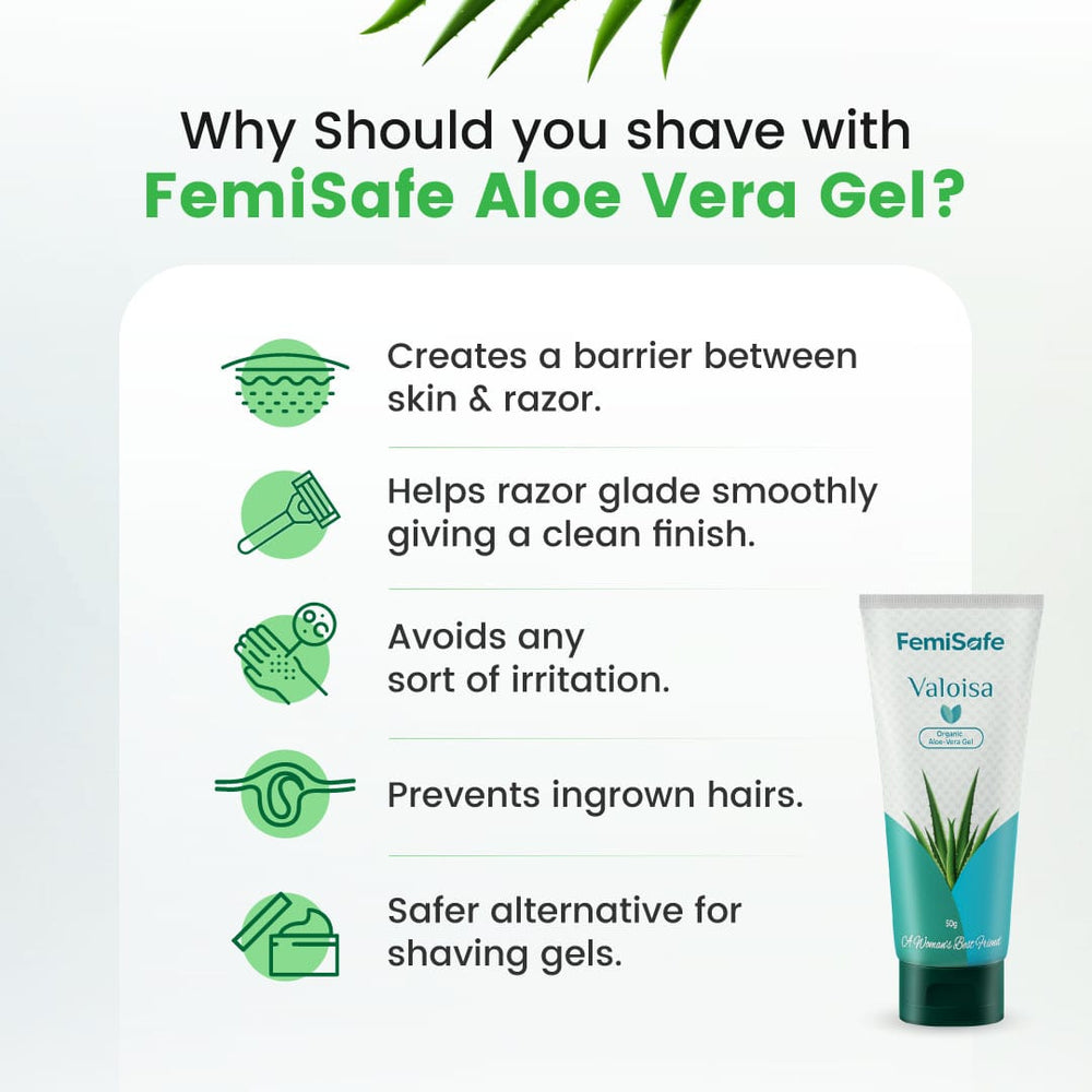 FemiSafe Aloe Gel (Shaving gel Alternative) (50gms) – Femisafe.in