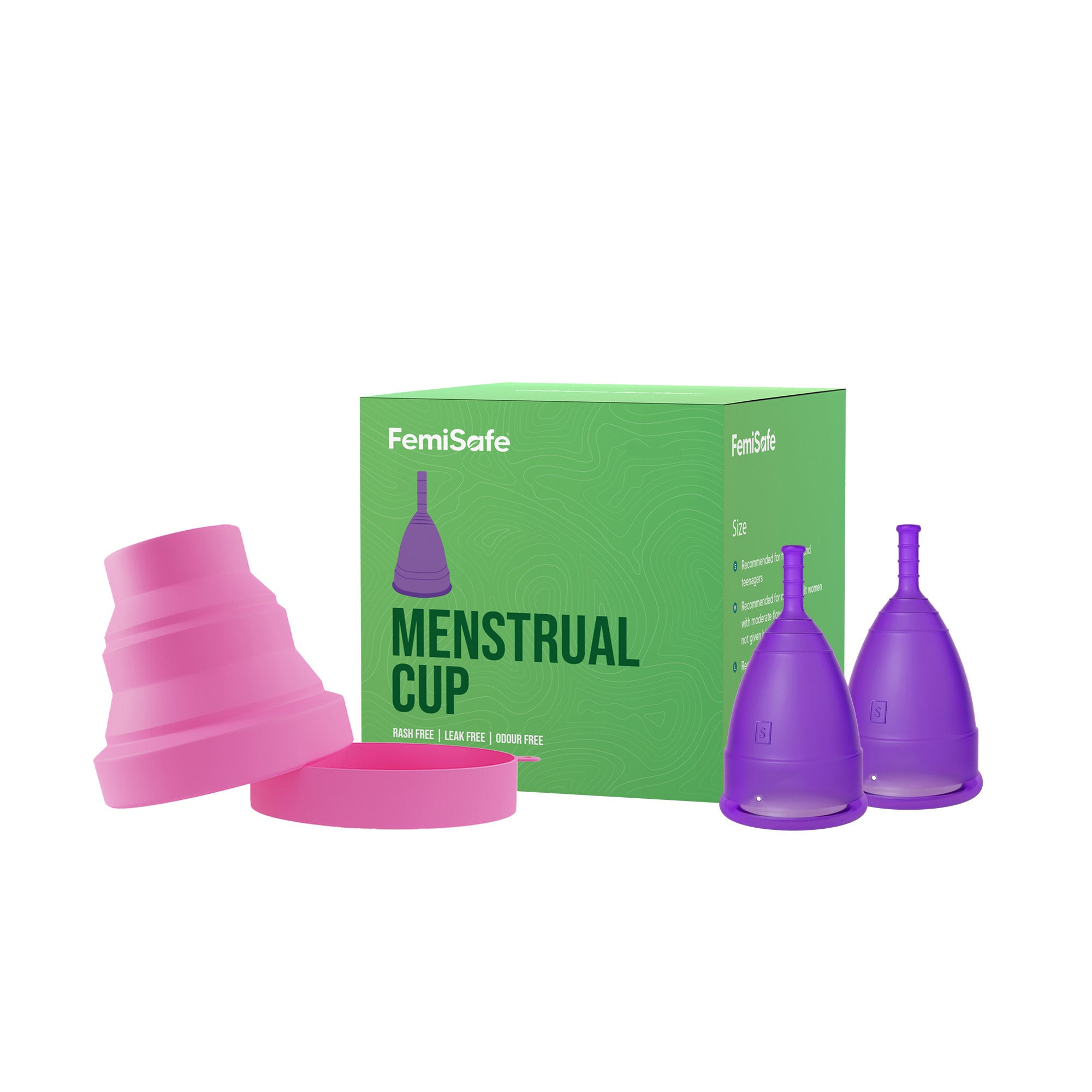 2 cups and 1 sterilizer best feminine hygiene brands in India
