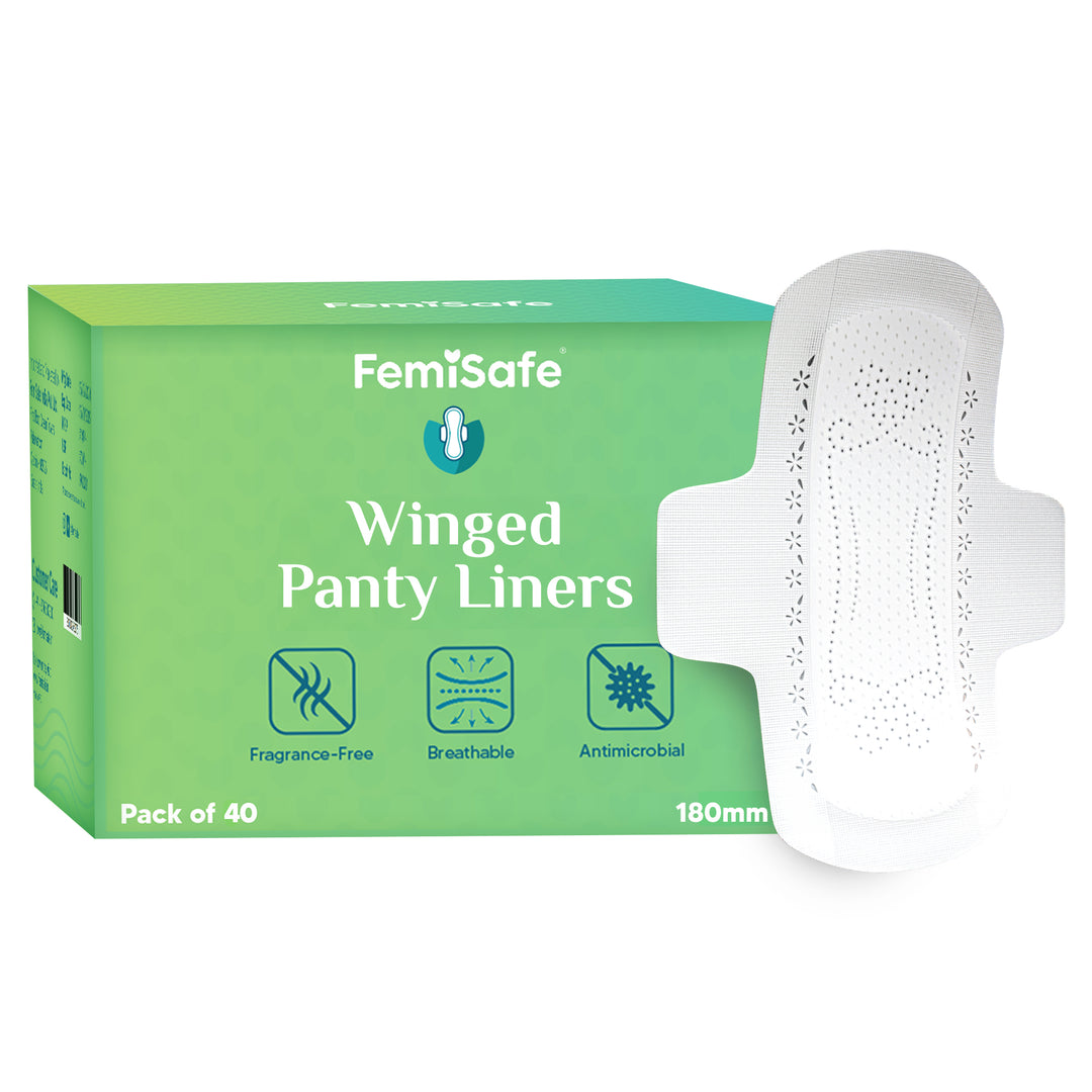 FemiSafe Winged Panty Liners, pack of 40