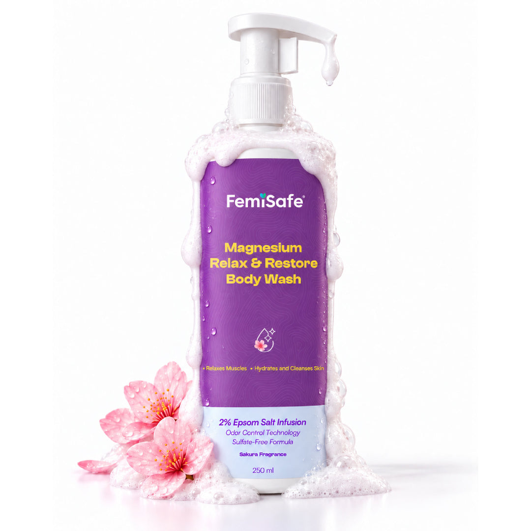 FemiSafe Relax and Restore Body Wash with Sakura fragrance, 250 ml