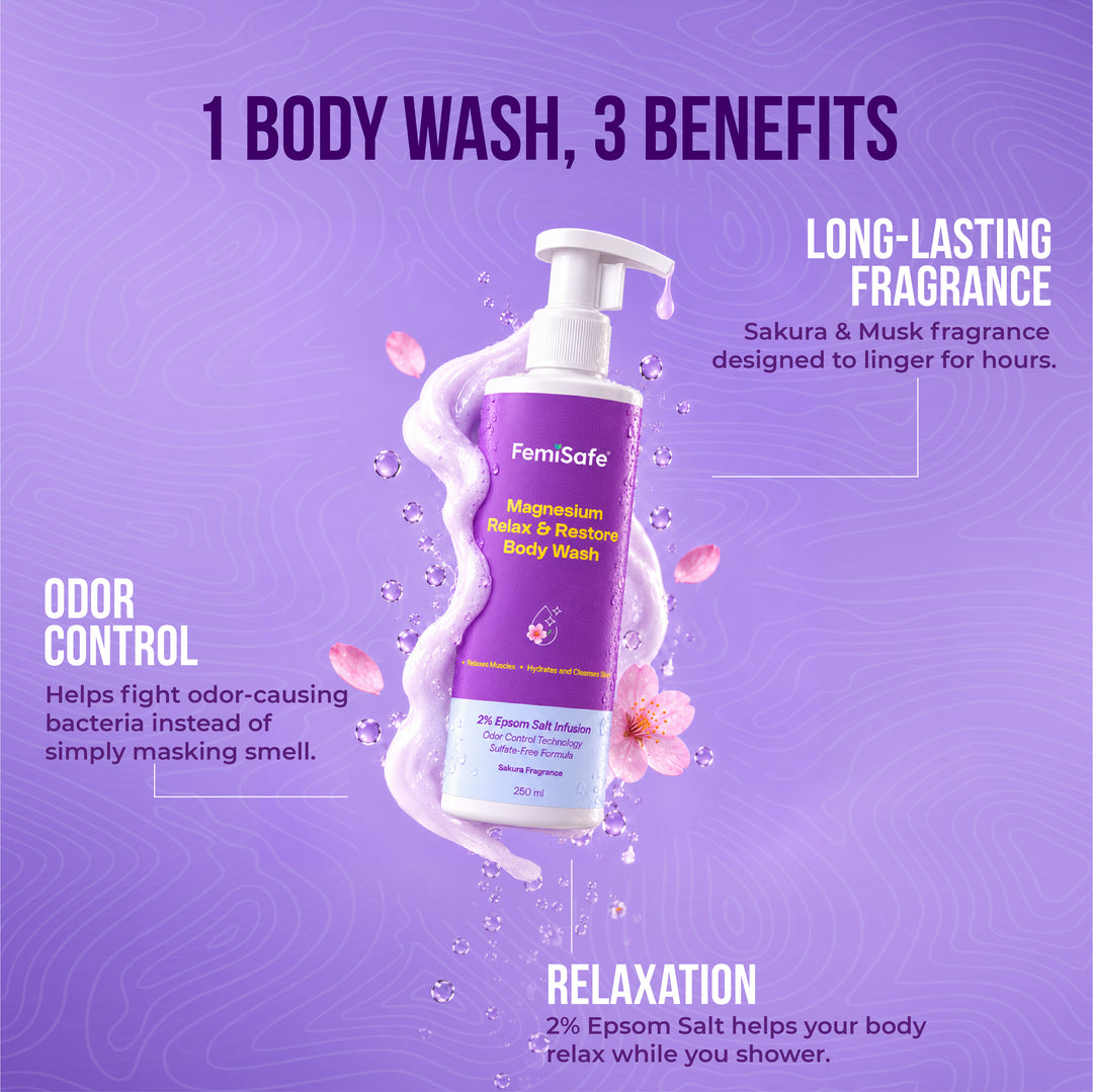One body wash, three benefits: long-lasting fragrance, odour control, relaxation