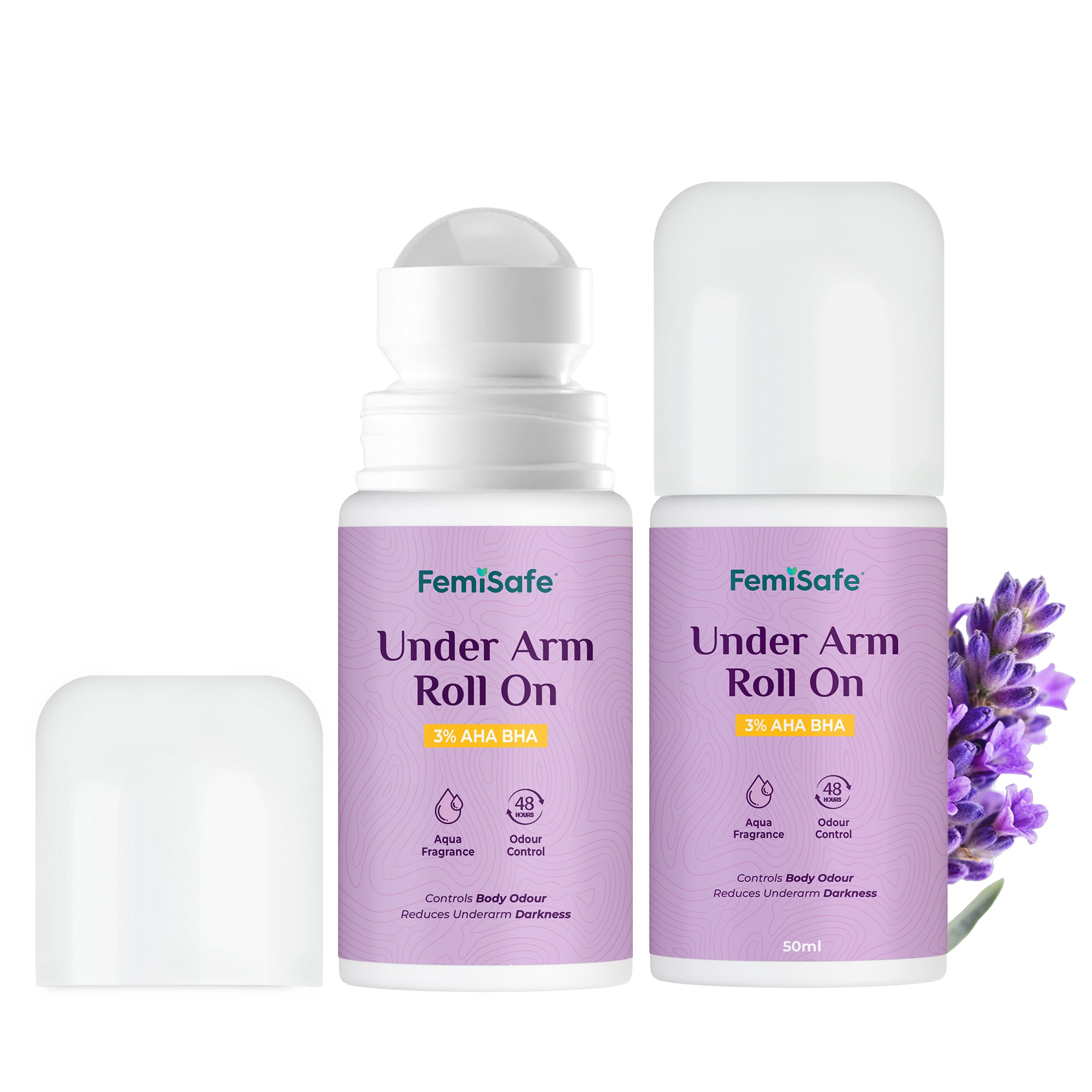 FemiSafe Underarm Roll-On with 3% AHA BHA | 50ml